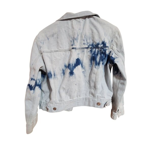 Gap Denim Tie-Dye Womens Jean Jacket Medium - Picture 2 of 3
